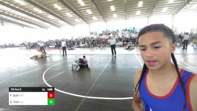 90 lbs Rr Rnd 5 - Forest Dull, Mattime vs Cash Tuni, The Little Buccaroos