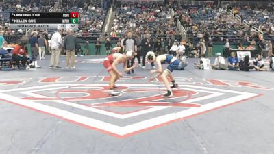 4A 106 lbs 3rd Place Match - Kellen Gue, Mount Pleasant High School vs Landon Little, Central Davidson High School