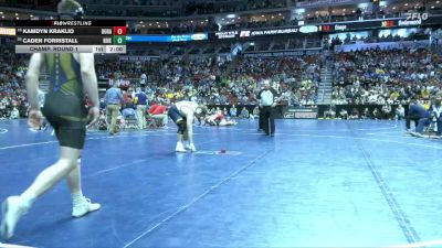 1A-215 lbs Champ. Round 1 - Caden Forristall, Riverside, Oakland vs Kamdyn Kraklio, Durant