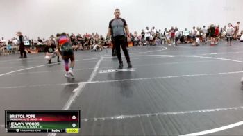 75 lbs Round 3 (8 Team) - Bristol Pope, Takedown Elite Silver vs Heavyn Woods, Takedown Elite Black