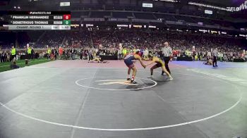 D1-150 lbs Champ. Round 1 - Franklin Hernandez, John Glenn HS (Westland) vs Demetrious Thomas, Rochester Adams