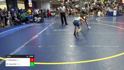 72 lbs Round Of 16 - Colton Stephens, Bad Karma vs Michael Zuercher, Eagle WC