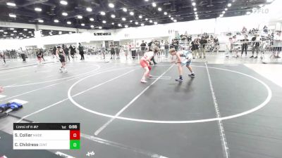 123 lbs Consi Of 8 #2 - Steven Collier, Madera WC vs Calan Childress, Central Coast Most Wanted