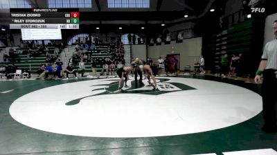 150 lbs Cons. Semi - Tristan Ziobro, Christian Brothers Academy vs Riley Storozuk, Notre Dame