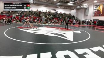155 lbs Semifinal - Matilda Hruby, Brighton vs Clara Denton-Baleztena, Central-GJ