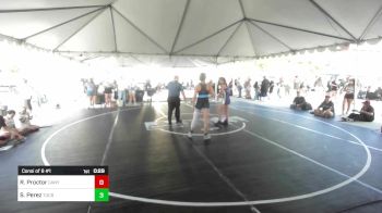 116 lbs Consi Of 8 #1 - Reika Proctor, Canyon Acadamy vs Sarah Perez, Tucson Pride WC