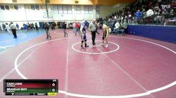 215 lbs Cons. Round 2 - Cash Long, Alchesay vs Brandan Iboy, Kingman