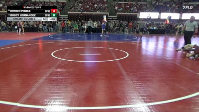 102 lbs Champ. Round 2 - Hunter Pierce, Glasgow Wrestling Club vs Bobby Hernandez, Cody Wrestling Club