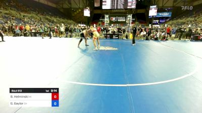 215 lbs Rnd Of 128 - Beminjam Helminski, WI vs Gavin Gaylor, OH