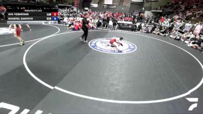 115 lbs Aya Yoshitake, LAWA - Los Angles Wrestling Association vs Shantel Santoyo, SJWA - San Joaquin Wrestling Association