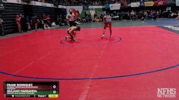 125 lbs Cons. Round 3 - Giuliano Maddamma, Service High School Cougars vs Frank Rodriguez, Student Wrestling Development Program