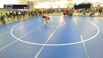 150 lbs Cons. Quarters - Logan Yuen vs Luke Black, Temecula Valley High School Wrestling