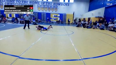 120 lbs Round 4 (8 Team) - Nicholas Schuyler, The Outsiders vs Jeson Medina, Alpha WC