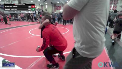 55 lbs Quarterfinal - Achilles Davie, Salina Wrestling Club vs Rykan Janzen, Newkirk Takedown Club