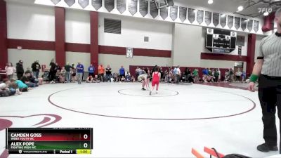 97-107 lbs Cons. Round 1 - Camden Goss, Webo Youth WC vs Alex Pope, Fighting Irish WC