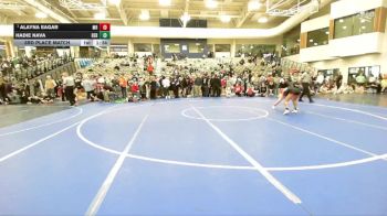 100 lbs 3rd Place Match - Alayna Eagar, Mountain Ridge vs Hadie Nava, Bear River