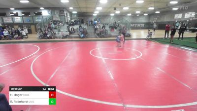 60 lbs Rr Rnd 2 - Harvin Unger, Yuma vs Riggs Rodehorst, Lakeview Youth Wrestling