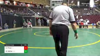 215 lbs Quarterfinal - Dayton Pitzer, Mount Pleasant Area vs Briar Deline, Huntingdon Area