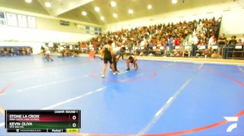 132 lbs Champ. Round 1 - Stone La Croix, Mira Costa High School vs Kevin Oliva, 5th Sun WC