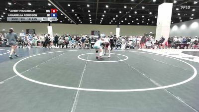 130 lbs Cons. Sub-semis - Avery Fitzgerald, Ranger 47 vs Annabella Adkisson, Tough N Technical