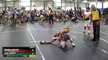 56 lbs Round 2 (6 Team) - Luke Taussig, Steel Valley vs Tenner Gregory, Backyard Brawlers