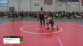 114 lbs Semifinal - Jesse Manzanares Jr, Pomona Elite vs Jacob Jones, Thorobred WC