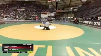 4A 138 lbs Cons. Round 2 - Braydon Hanson, Tahoma vs Coltin Cleland, Sumner