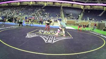 Girls-235 lbs Cons. Round 3 - Mila Dubroja, Eaton Rapids Hs Girls vs Rylan Johns, Portland Hs Girls