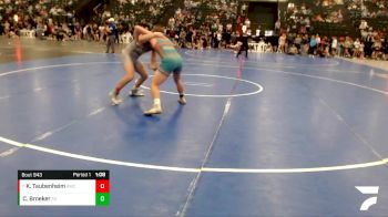 165 lbs Semifinal - Kale Taubenheim, Amherst Wrestling Club vs Cole Broeker, Southern Valley