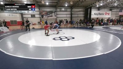 61 kg Champ. Rd Of 64 - Aurelio Mendez, West Michigan Wrestling Club vs Liam Neitzel, Jackrabbit Wrestling Club