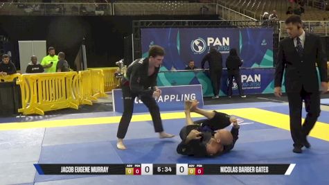 Nicolas Barber Gates vs Jacob Eugene Murray 2025 Pan Jiu Jitsu IBJJF Championship