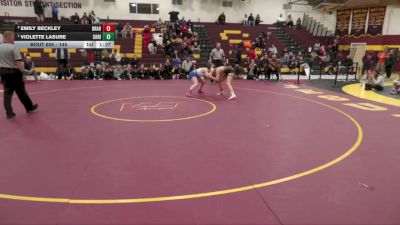 145 lbs 1st Place Match - Violette Lasure, Chestnut Ridge vs Emily Beckley, Broken Arrow