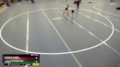 Cons. Round 2 - Logan Dombrovski, Minnesota vs Charlie Huber, Wayzata Youth Wrestling