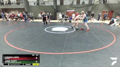 195 lbs Quarterfinal - Lusiano Lopez, Oregon vs Jared Scott, All-Phase Wrestling Club