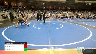 100 lbs Consi Of 16 #1 - Andrew Bevenue, R.a.w. vs Bridges Duran, Clinton Youth Wrestling