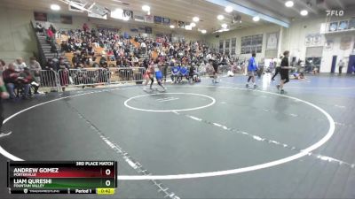 120 lbs 3rd Place Match - Liam Qureshi, Fountain Valley vs Andrew Gomez, Porterville