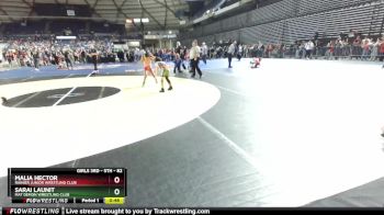82 lbs Quarterfinal - Malia Hector, Rainier Junior Wrestling Club vs Sarai Launit, Mat Demon Wrestling Club