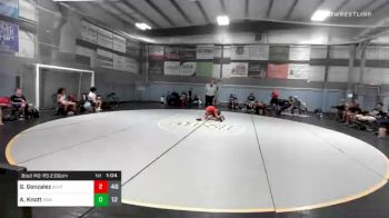 100 lbs Prelims - Gideon Gonzalez, Buxton (NJ) vs Anthony Knott, Roundtree Wrestling Academy