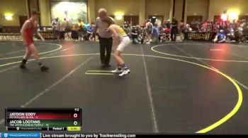 112 lbs Round 2 (4 Team) - Jaydon Eddy, MO Outlaws Black vs Jacob Lootans, The Untouchables Purple