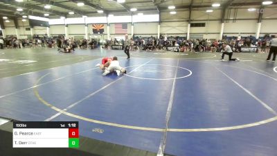 150 lbs Round Of 32 - Gunner Pearce, East Valley WC vs Teage Derr, Other Team