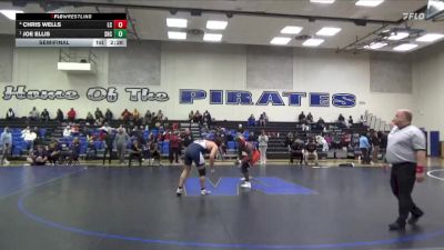 197 lbs Semifinal - Joe Ellis, Santa Rosa College vs Chris Wells, Lassen College
