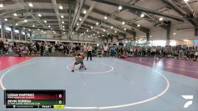 115 lbs Quarterfinal - Devin Noriega, El Paso Supers Wrestling Club vs Logan Martinez, Texas Wrestling Academy