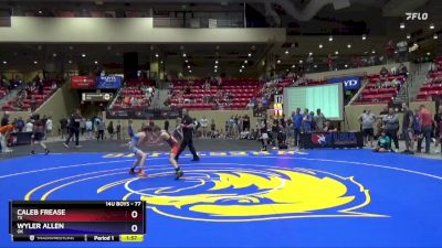 77 lbs Quarterfinal - Caleb Frease, TX vs Wyler Allen, OK