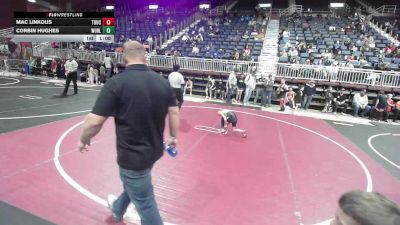 65 lbs Rr Rnd 3 - Mac Linkous, Touch Of Gold vs Corbin Hughes, Worland WC