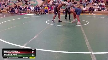 215 lbs Cons. Semi - Emelio Messina, Delaware Military Academy vs Brandon King, Charter School Of Wilmington