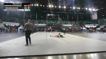 1A-4A 120 Champ. Round 1 - Jonathan Gochenouer, Weaver vs Benjamin Saylor, Shoals Christian Schools