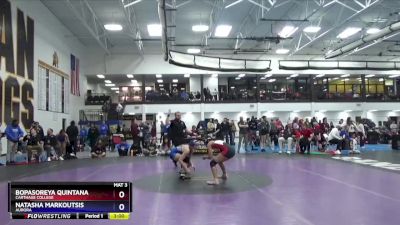 131 lbs Cons. Semi - Bopasoreya Quintana, Carthage College vs Natasha Markoutsis, Aurora