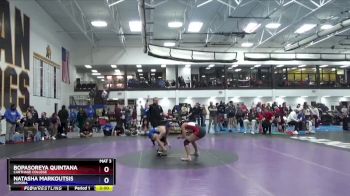 131 lbs Cons. Semi - Bopasoreya Quintana, Carthage College vs Natasha Markoutsis, Aurora