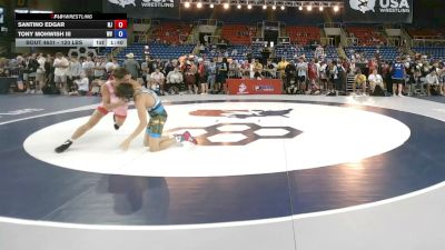 120 lbs Champ. Rd Of 64 - Santino Edgar, New Jersey vs Tony Mohwish III, West Virginia