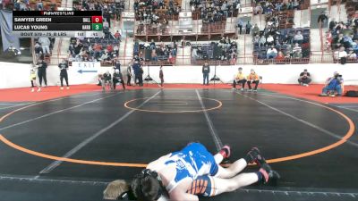 75_B lbs Consi Of 16 #1 - Sawyer Green, Dallas vs Lucas Young, Harbor Creek